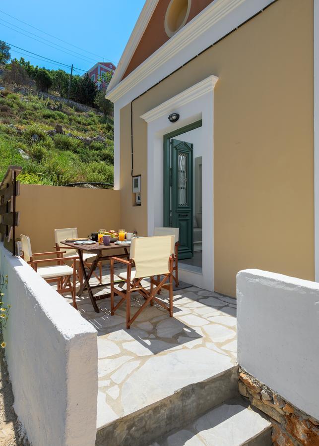 Blue Wave Astradeni House Villa Symi Bagian luar foto