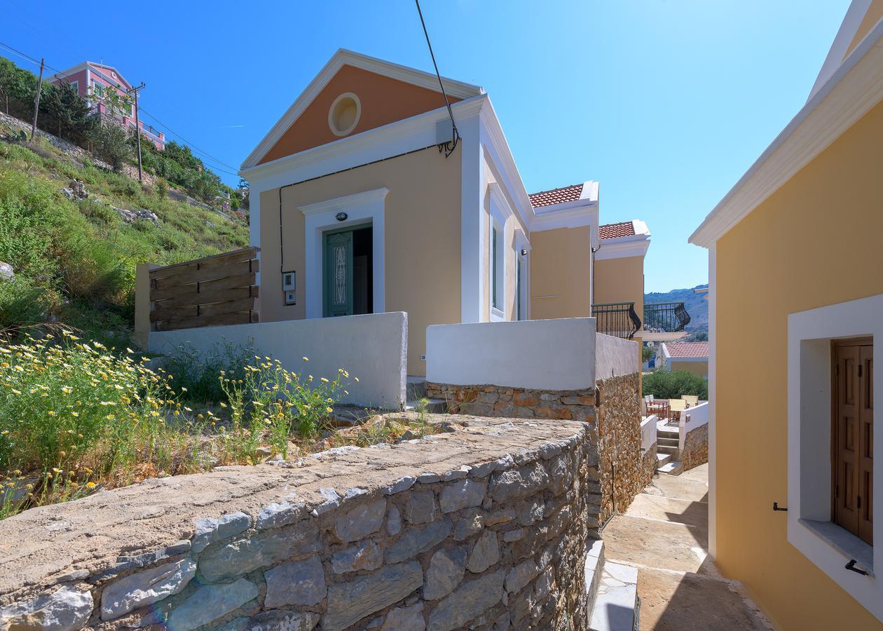 Blue Wave Astradeni House Villa Symi Bagian luar foto