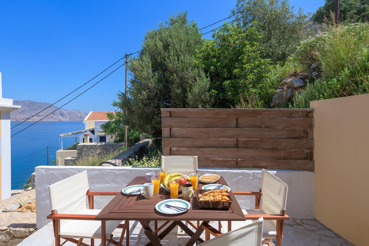 Blue Wave Astradeni House Villa Symi Bagian luar foto