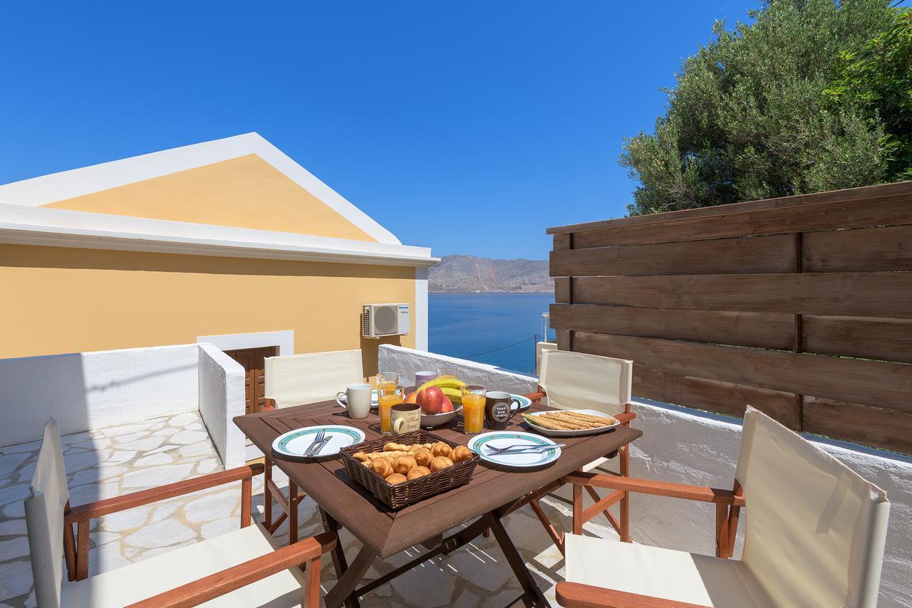 Blue Wave Astradeni House Villa Symi Bagian luar foto