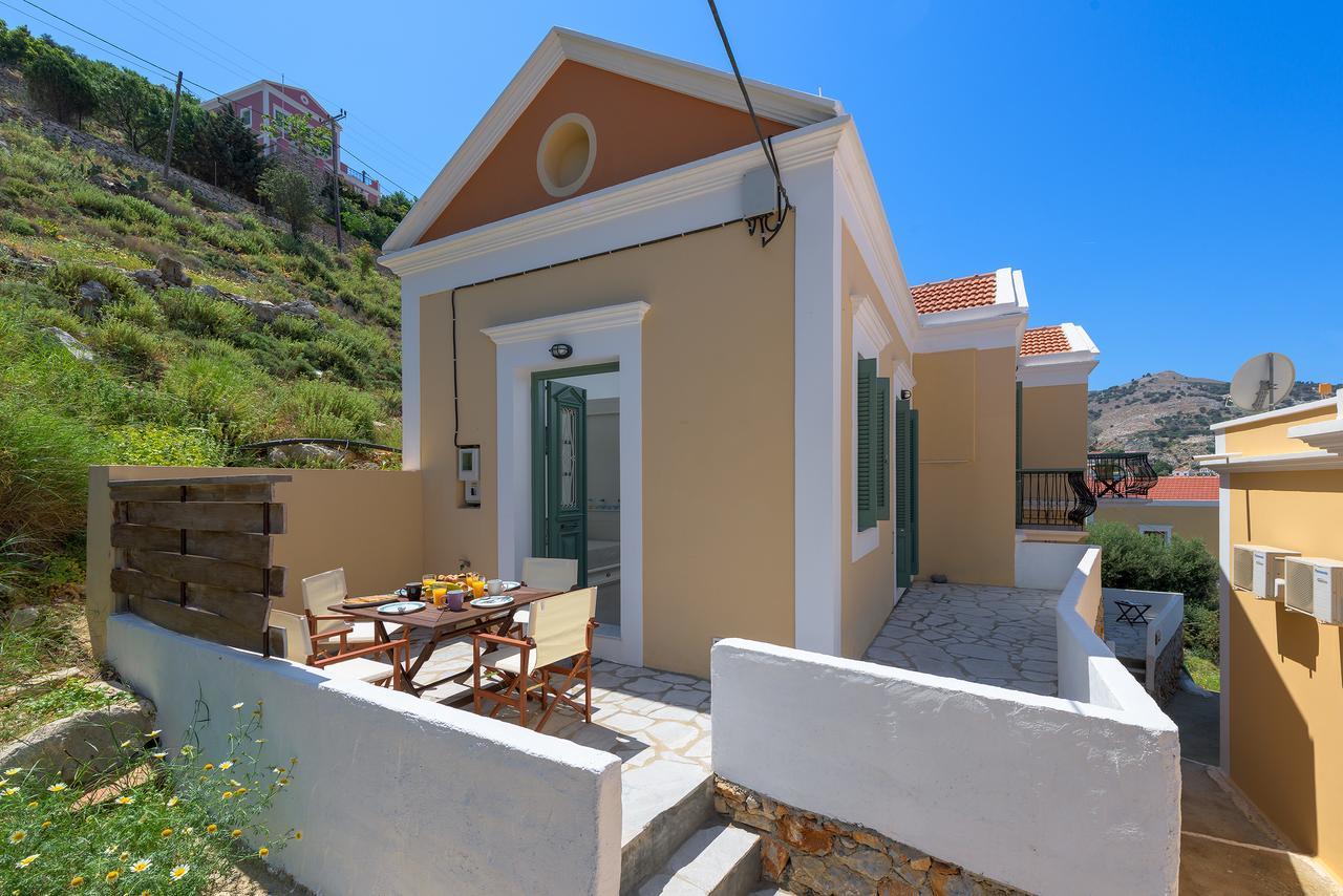 Blue Wave Astradeni House Villa Symi Bagian luar foto